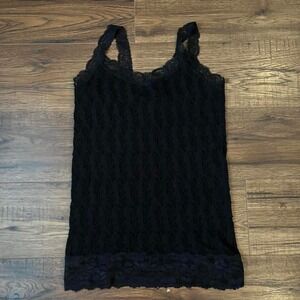 Vintage Y2K Lace Cami Womens Medium Goth Grunge Fairy Coquette Whimsygoth Baddie